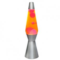 A00 Lavalamp oranje raket demonstratiemodel XL1765 A00 lampe à lave raket orange rocket model de démonstration XL1765