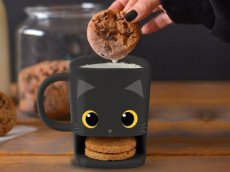 A16 "De Kat" kopje met koekjeshouder A16 "Le Chat" tasse avec porte-biscuits
