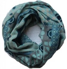 A01 LBV11 wollen sjaal Symphonie LBV11Blauw