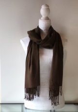 A18 Pashmina donkerbruin